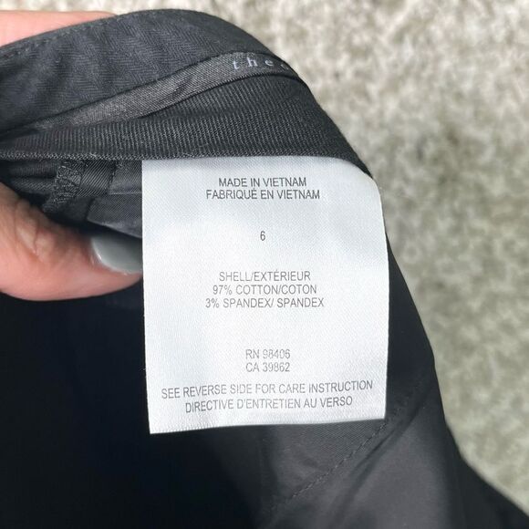 Theory Pants Women’s 6 Ibbey C Black Fostered Cropped Dress Pants NWT - Picture 6 of 10